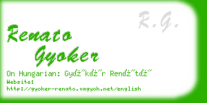 renato gyoker business card